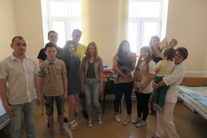 В рамках благотворительной акции "Доброе сердце" участники братства посетили детей-отказников в детской больнице г.Молодечно